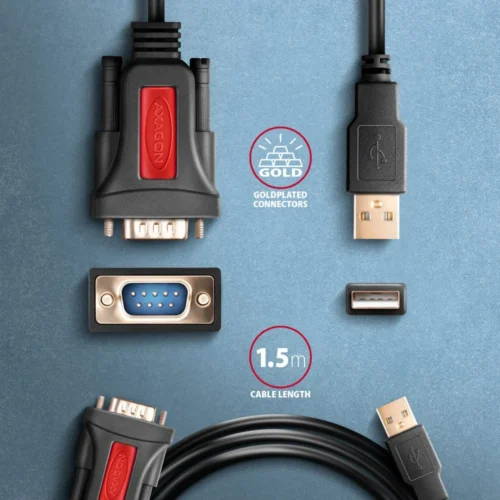 AXAGON ADS-1PSN адаптер Prolific USB2.0 > RS-232 seri