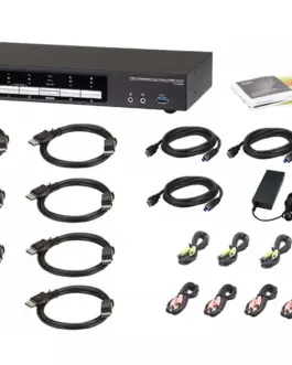 Alternative view of ATEN 4-Port USB 3.0 4K DP Dual Display KVMP Switch