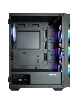 Alternative view of Zalman кутия за компютър I3 Neo TG Mid Tower RGB fan x4, черен