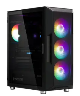 Zalman кутия за компютър I3 Neo ATX Mid Tower RGB fan x4 черен