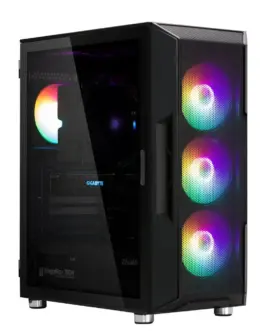 Zalman кутия за компютър I3 Neo ATX Mid Tower RGB fan x4 черен