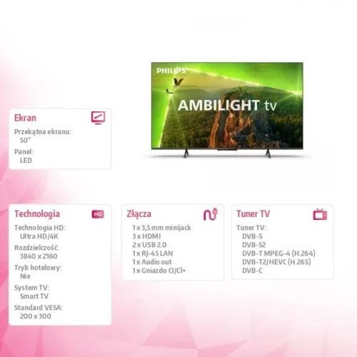 Alternative view of Philips TV LED 50 inch 50PUS8118/12