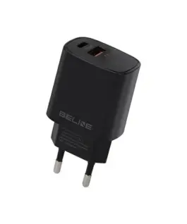Beline зарядно 20W USB-C + USB-A черен