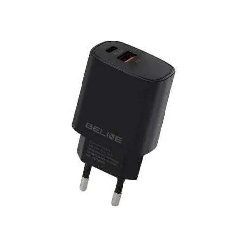 Beline зарядно 20W USB-C + USB-A черен