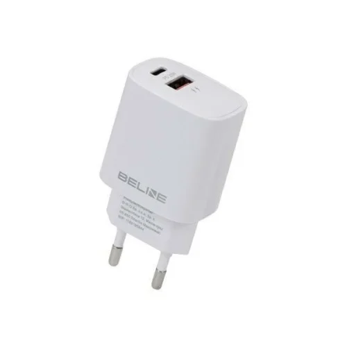 Beline зарядно 20W USB-C + USB-A бял
