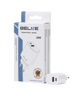 Beline зарядно 20W USB-C + USB-A бял