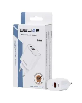 Beline зарядно 20W USB-C + USB-A бял
