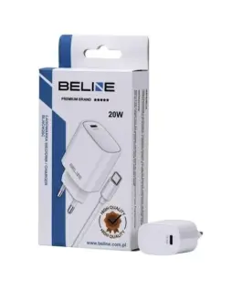 Beline зарядно 20W USB-C + USB-C кабел бял