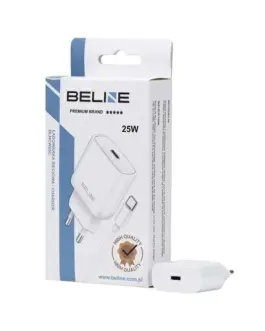 Beline зарядно 25W USB-C + USB-C кабел, бял