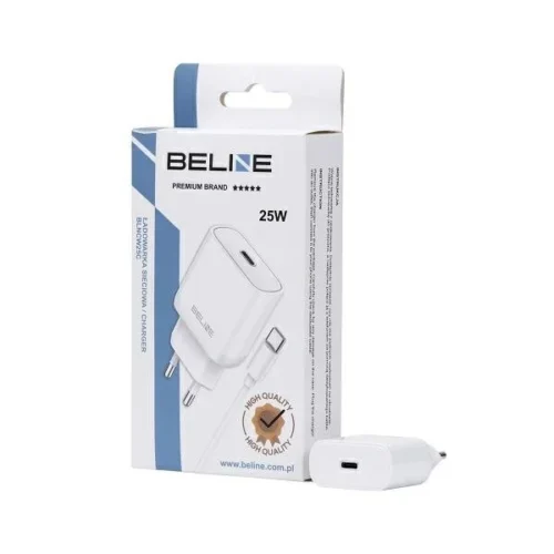 Beline зарядно 25W USB-C + USB-C кабел, бял