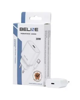 Beline зарядно 30W USB-C + кабел USB-C, бял