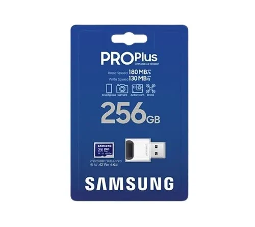 Samsung памет card microSD PRO Plus MB-MD256SB/WW 256GB + reader