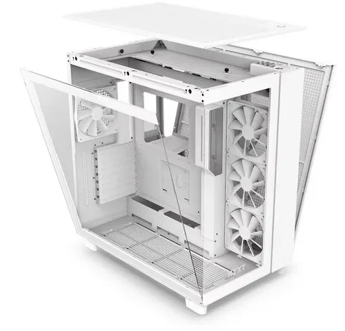 NZXT кутия за компютър H9 Flow with window бял