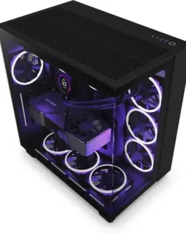 NZXT кутия за компютър H9 Flow with window черен
