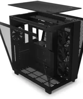 NZXT кутия за компютър H9 Flow with window черен