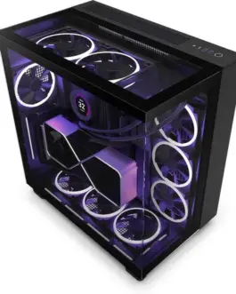 NZXT кутия за компютър H9 Elite with window черен