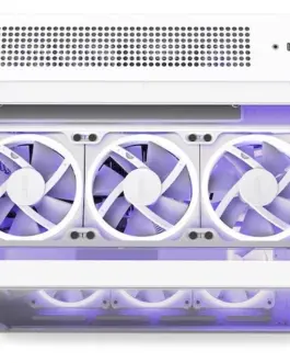 Alternative view of NZXT кутия за компютър H9 Elite with window бял