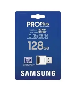 Samsung памет card microSD PRO Plus MB-MD128SB/WW 128GB + reader