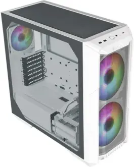Cooler Master кутия за компютър HAF 500 with window ARGB бял