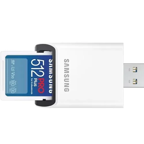 Alternative view of Samsung памет card SD PRO Plus MB-SD512SB/WW 512GB + reader