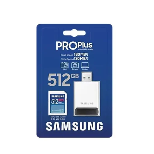 Samsung памет card SD PRO Plus MB-SD512SB/WW 512GB + reader