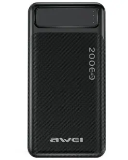 AWEI външна батерия 20000mAh P6K 2xUSB-A