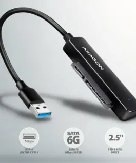 Alternative view of AXAGON ADSA-FP2A адаптер USB-A 5Gbps HDD/SSD SATA6G 2.
