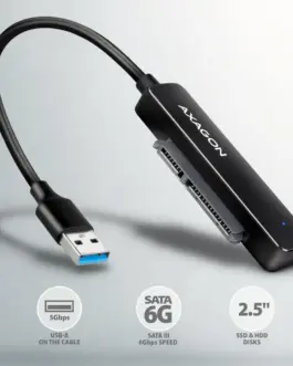 Alternative view of AXAGON ADSA-FP2A адаптер USB-A 5Gbps HDD/SSD SATA6G 2.