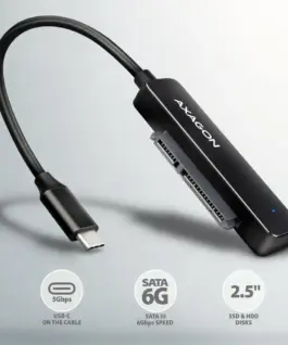 Alternative view of AXAGON ADSA-FP2C адаптер USB-C 5Gbps HDD/SSD SATA6G 2.