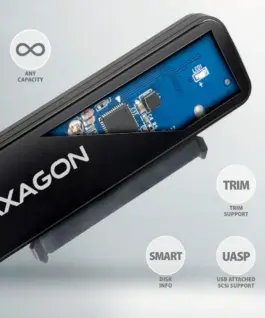 AXAGON ADSA-FP2C адаптер USB-C 5Gbps HDD/SSD SATA6G 2.