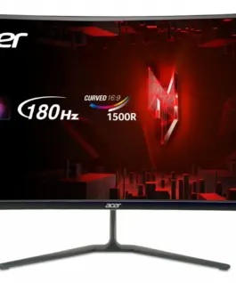 Acer Monitor 27 inches Nitro ED270RS3bmiipx Curved/180Hz/1ms/HDMIx2/DP/ 1500R/ SPEAKERS
