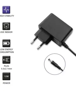 Alternative view of Qoltec AC адаптер 12W 6V, 2A, 5.5x2.1