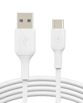 Belkin кабел BoostCharge USB-A/USB-C 1m бял