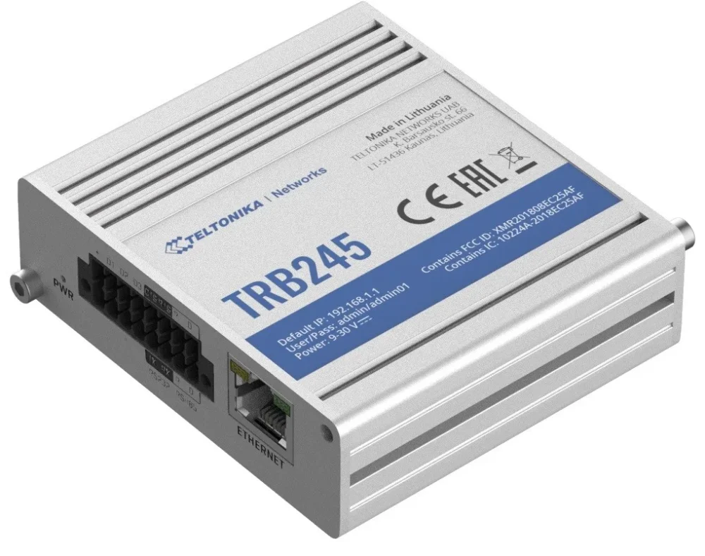 TELTONIKA Gateway LTE TRB245 (Cat 4) 3G 2G RS Ethernet