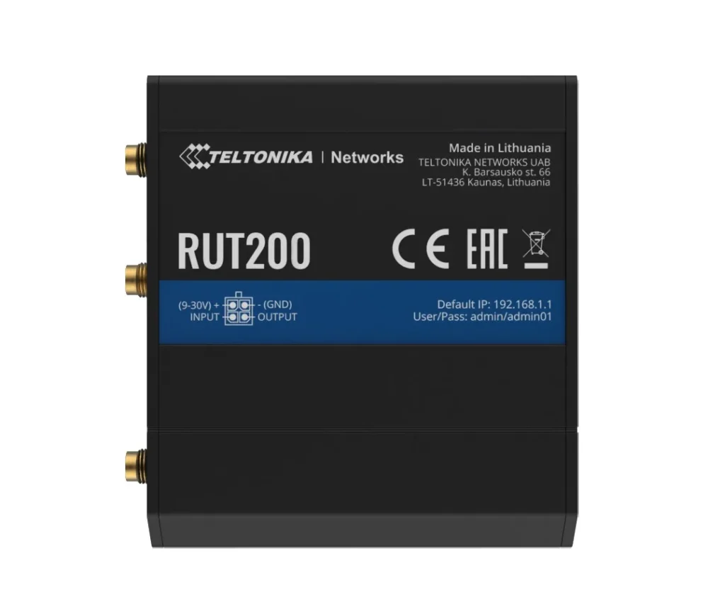 TELTONIKA Router 4G/LTE RUT200 (Cat 4) 3G 2G WIFI