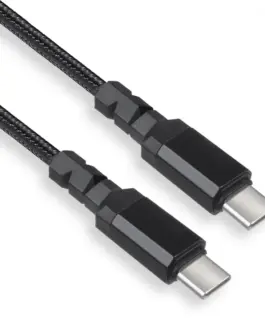 Maclean кабел 2x USB-C 15W 1m QC черен Maclean MCE493