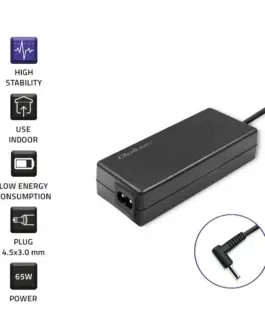 Alternative view of Qoltec Power адаптер for Samsung 65W, 19V, 3.42A, 3.0x1.