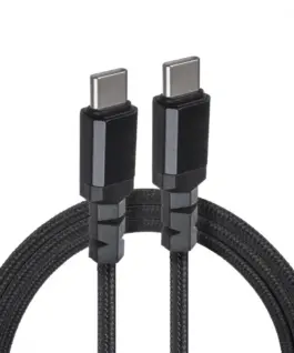 Maclean 2x USB-C 100W 2m кабел PD черен Maclean MCE492