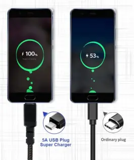 Maclean 2x USB-C 100W 2m кабел PD черен Maclean MCE492