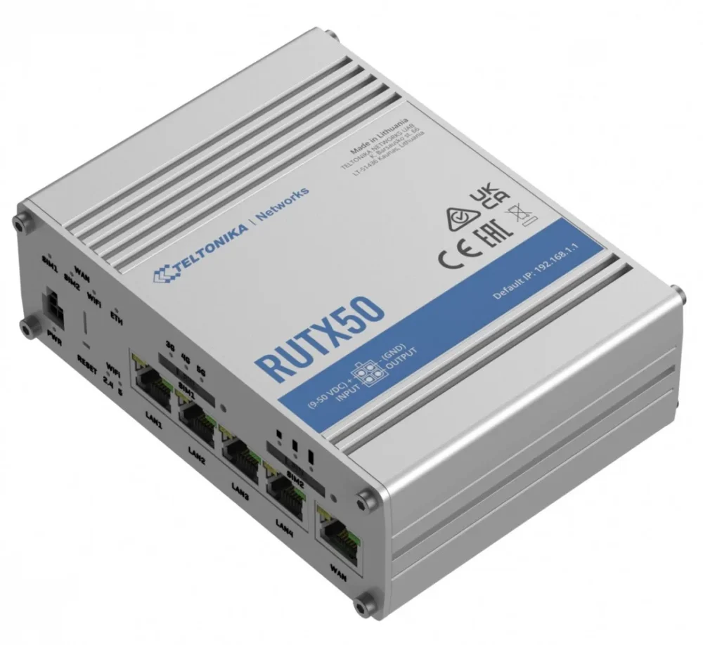 TELTONIKA Router 5G RUTX50 Wifi 4xLAN USB2.0