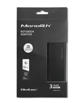 Alternative view of Qoltec Power адаптер for Acer 40W, 19V, 2.1A, 5.5x1.7