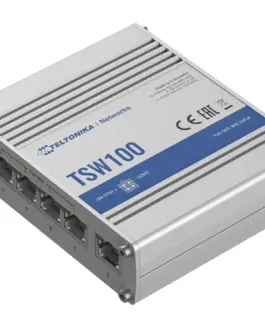 Alternative view of TELTONIKA Switch TSW100 4xPoE+, 5xGigabit Ethernet