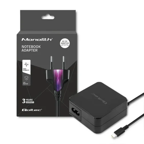 Qoltec зарядно 65W 5V 20.3V 2A 3.25A USB type C P