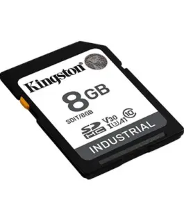 Alternative view of Kingston памет card SD 8GB Industrial C10 UHS-I U3 V30 A1 pSLC