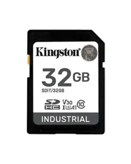 Kingston памет card SD 32GB Industrial C10 UHS-I U3 V30 A1 pSLC