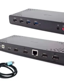 i-tec USB 3.0 / USB-C / Thunderbolt 2x HDMI + Power Delivery 100W docking station