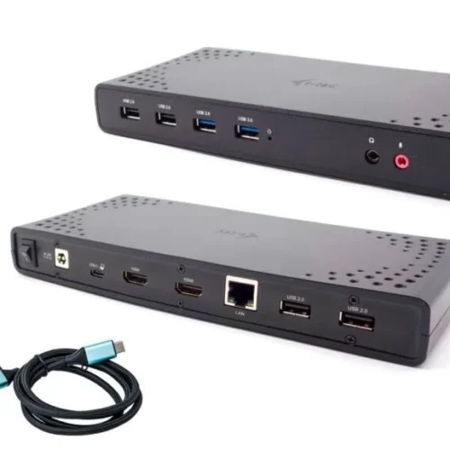 i-tec USB 3.0 / USB-C / Thunderbolt 2x HDMI + Power Delivery 100W docking station