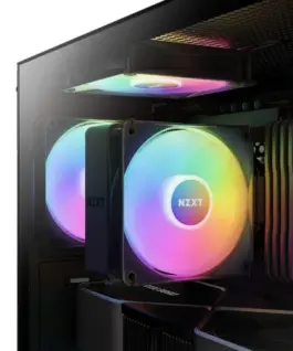 Alternative view of NZXT кутия за компютър H5 Flow RGB with window черен