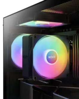 Alternative view of NZXT кутия за компютър H5 Flow RGB with window черен