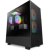 NZXT кутия за компютър H5 Flow RGB with window черен